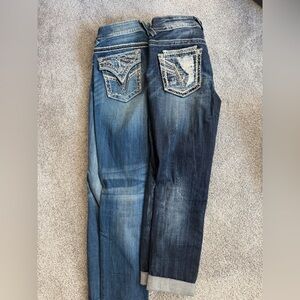 Vigoss Two-Tone Blue Skinny Jeans